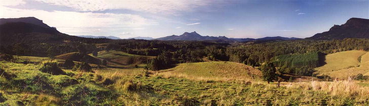 Tweed hinterland view, Kyogle Road between Kunghur and Cawongla.